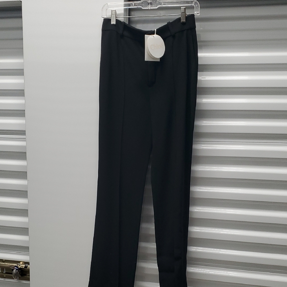 Chloe Black Straight Leg Pants